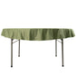70" Dusty Sage Green Scuba Wrinkle Free Round Tablecloth, Scuba Polyester Tablecloth