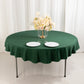 70" Hunter Emerald Green Scuba Wrinkle Free Round Tablecloth, Scuba Polyester Tablecloth