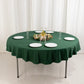 70" Hunter Emerald Green Scuba Wrinkle Free Round Tablecloth, Scuba Polyester Tablecloth