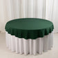 70" Hunter Emerald Green Scuba Wrinkle Free Round Tablecloth, Scuba Polyester Tablecloth