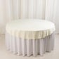 70" Ivory Scuba Wrinkle Free Round Tablecloth, Scuba Polyester Tablecloth
