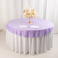 70" Lavender Scuba Wrinkle Free Round Tablecloth, Lilac Scuba Polyester Tablecloth