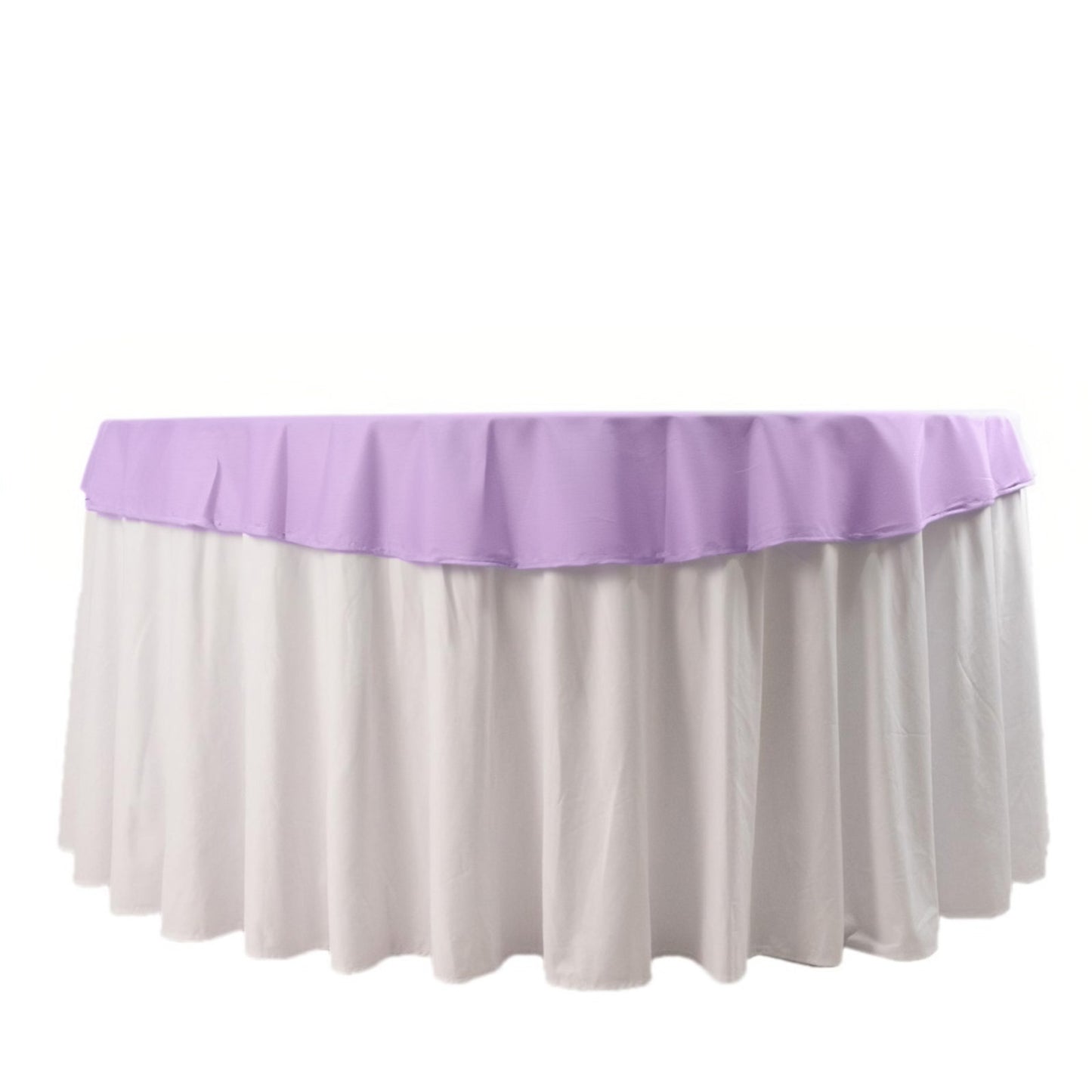 70" Lavender Scuba Wrinkle Free Round Tablecloth, Lilac Scuba Polyester Tablecloth