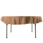 70" Nude Scuba Wrinkle Free Round Tablecloth, Scuba Polyester Tablecloth