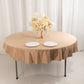 70" Nude Scuba Wrinkle Free Round Tablecloth, Scuba Polyester Tablecloth