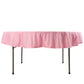 70" Pink Scuba Wrinkle Free Round Tablecloth, Scuba Polyester Tablecloth