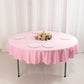 70" Pink Scuba Wrinkle Free Round Tablecloth, Scuba Polyester Tablecloth