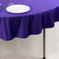 70" Purple Scuba Wrinkle Free Round Tablecloth, Scuba Polyester Tablecloth