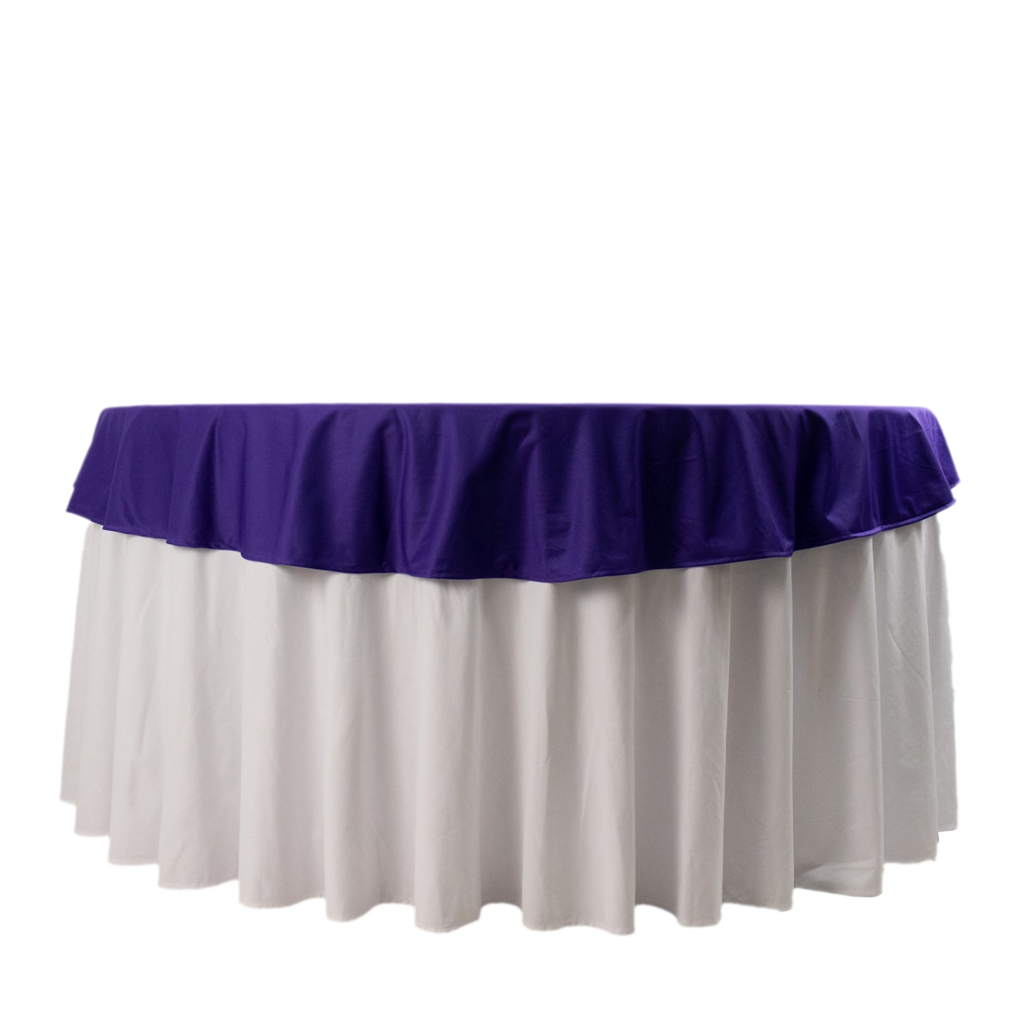 70" Purple Premium Scuba Wrinkle Free Round Tablecloth, Scuba Polyester Tablecloth