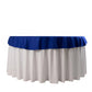 70" Royal Blue Scuba Wrinkle Free Round Tablecloth, Scuba Polyester Tablecloth