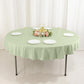 70" Sage Green Scuba Wrinkle Free Round Tablecloth, Scuba Polyester Tablecloth