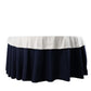 70" White Scuba Wrinkle Free Round Tablecloth, Scuba Polyester Tablecloth