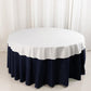 70" White Scuba Wrinkle Free Round Tablecloth, Scuba Polyester Tablecloth