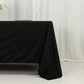Scuba Rectangular 72"x120" Tablecloth Black - Wrinkle Free & Stain Resistant Table Cover