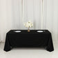 Scuba Rectangular 72"x120" Tablecloth Black - Wrinkle Free & Stain Resistant Table Cover