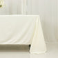 Scuba Rectangular 72"x120" Tablecloth Ivory - Wrinkle Free & Stain Resistant Table Cover