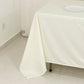 Scuba Rectangular 72"x120" Tablecloth Ivory - Wrinkle Free & Stain Resistant Table Cover