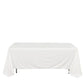 Scuba Rectangular 72"x120" Tablecloth White - Wrinkle Free & Stain Resistant Table Cover