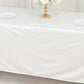 Scuba Rectangular 72"x120" Tablecloth White - Wrinkle Free & Stain Resistant Table Cover