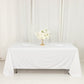 Scuba Rectangular 72"x120" Tablecloth White - Wrinkle Free & Stain Resistant Table Cover