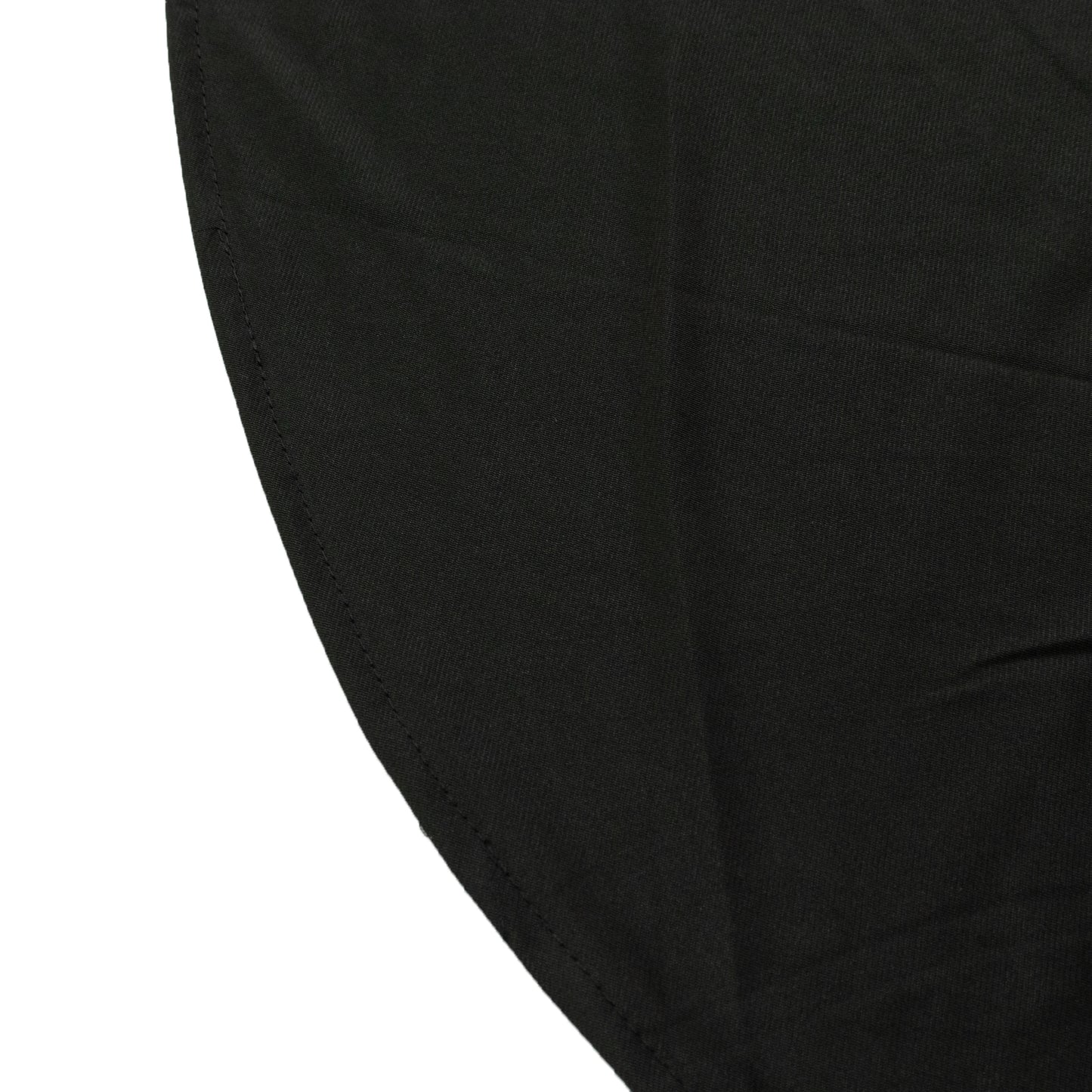 Scuba Rectangular 90"x132" Tablecloth Black with Rounded Corners – Seamless, Wrinkle Free & Stain Resistant Table Cover