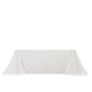 Scuba Rectangular 90"x132" Tablecloth White with Rounded Corners – Seamless, Wrinkle Free & Stain Resistant Table Cover