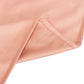 90"x132" Dusty Rose Scuba Wrinkle Free Rectangular Tablecloth, Seamless Scuba Polyester Tablecloth for 6 Foot Table With Floor-Length Drop