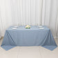 90"x132" Dusty Blue Scuba Wrinkle Free Rectangular Tablecloth, Seamless Scuba Polyester Tablecloth