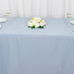 90"x132" Dusty Blue Scuba Wrinkle Free Rectangular Tablecloth, Seamless Scuba Polyester Tablecloth