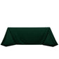 90"x132" Hunter Emerald Green Scuba Wrinkle Free Rectangular Tablecloth, Seamless Scuba Polyester Tablecloth