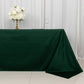 90"x132" Hunter Emerald Green Scuba Wrinkle Free Rectangular Tablecloth, Seamless Scuba Polyester Tablecloth