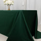 90"x132" Hunter Emerald Green Scuba Wrinkle Free Rectangular Tablecloth, Seamless Scuba Polyester Tablecloth