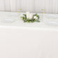 90"x132" Ivory Scuba Wrinkle Free Rectangular Tablecloth, Seamless Scuba Polyester Tablecloth