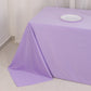 90"x132" Lavender Lilac Scuba Wrinkle Free Rectangular Tablecloth, Seamless Scuba Polyester Tablecloth for 6 Foot Table With Floor-Length Drop
