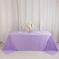 90"x132" Lavender Lilac Scuba Wrinkle Free Rectangular Tablecloth, Seamless Scuba Polyester Tablecloth for 6 Foot Table With Floor-Length Drop