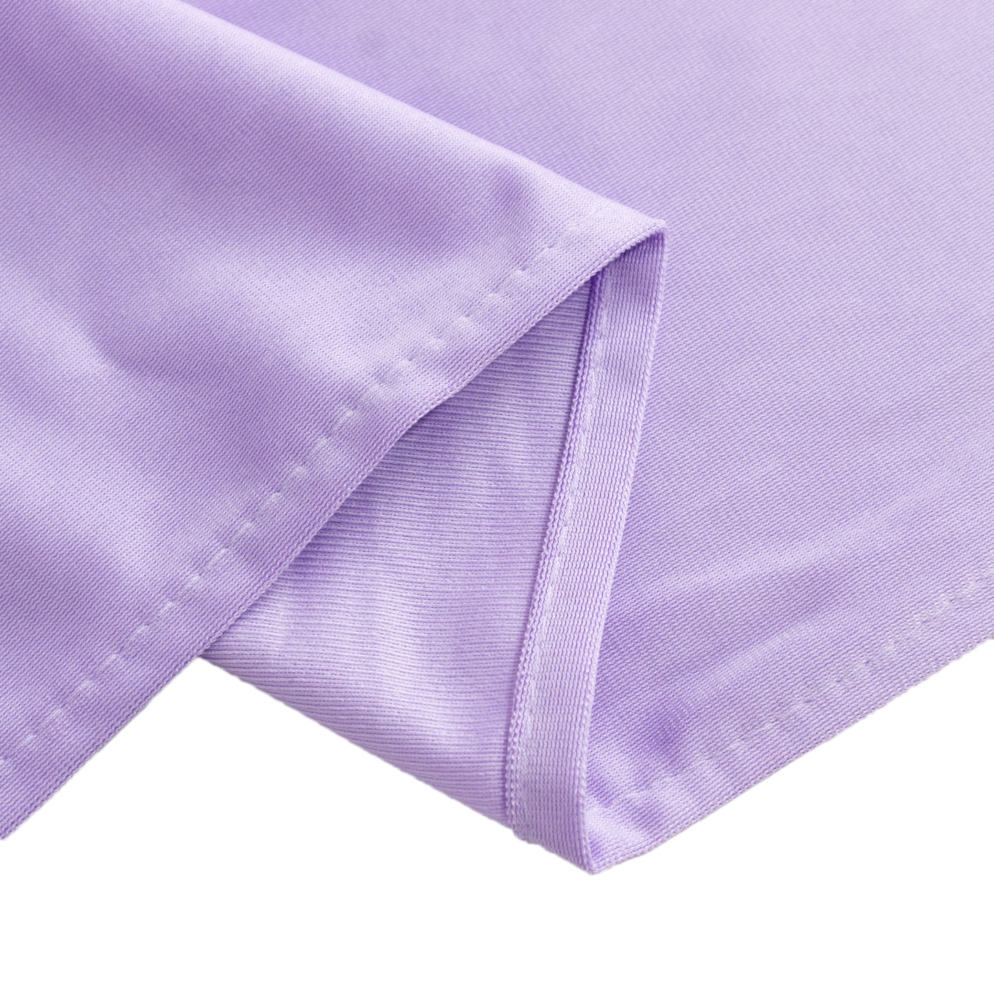 90"x132" Lavender Lilac Premium Scuba Wrinkle Free Rectangular Tablecloth, Seamless Scuba Polyester Tablecloth for 6 Foot Table With Floor-Length Drop