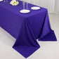 90"x132" Purple Scuba Wrinkle Free Rectangular Tablecloth, Seamless Scuba Polyester Tablecloth