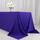 90"x132" Purple Scuba Wrinkle Free Rectangular Tablecloth, Seamless Scuba Polyester Tablecloth
