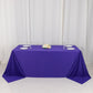 90"x132" Purple Scuba Wrinkle Free Rectangular Tablecloth, Seamless Scuba Polyester Tablecloth