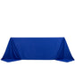 90"x132" Royal Blue Scuba Wrinkle Free Rectangular Tablecloth, Seamless Scuba Polyester Tablecloth