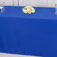 90"x132" Royal Blue Scuba Wrinkle Free Rectangular Tablecloth, Seamless Scuba Polyester Tablecloth