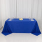 90"x132" Royal Blue Scuba Wrinkle Free Rectangular Tablecloth, Seamless Scuba Polyester Tablecloth