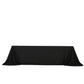Scuba Rectangular 90"x156" Tablecloth Black with Rounded Corners – Seamless, Wrinkle Free & Stain Resistant Table Cover
