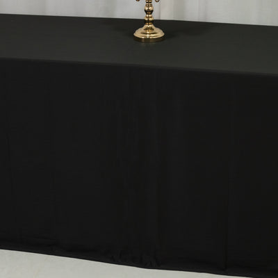 Décor Ideas Using Black Scuba Tablecloths