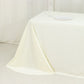 Scuba Rectangular 90"x156" Tablecloth Ivory with Rounded Corners – Seamless, Wrinkle Free & Stain Resistant Table Cover