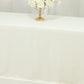 Scuba Rectangular 90"x156" Tablecloth Ivory with Rounded Corners – Seamless, Wrinkle Free & Stain Resistant Table Cover