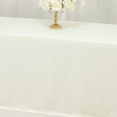 Décor Ideas Using Ivory Scuba Tablecloths