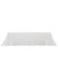 Scuba Rectangular 90"x156" Tablecloth White with Rounded Corners – Seamless, Wrinkle Free & Stain Resistant Table Cover