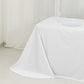 Scuba Rectangular 90"x156" Tablecloth White with Rounded Corners – Seamless, Wrinkle Free & Stain Resistant Table Cover
