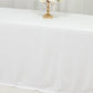 Scuba Rectangular 90"x156" Tablecloth White with Rounded Corners – Seamless, Wrinkle Free & Stain Resistant Table Cover